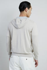 FULL ZIP MERINO SILK SWEATER