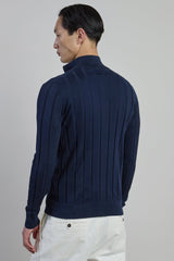 MAGLIA FULL ZIP COTONE SETA CASHMERE
