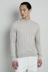 MAGLIA GIROCOLLO COTONE SETA CASHMERE