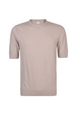 MAGLIA GIROCOLLO COTONE CREPE