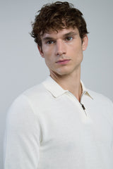 MAGLIA MEZZA ZIP COTONE