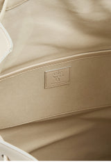 ZAINO TELA COTONE RIGATA E PELLE