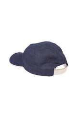 LINEN, COTTON AND SUEDE HAT