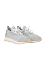 SNEAKERS MAGLIA E PELLE GOMMATA