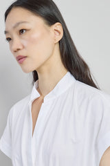 COTTON POPLIN DRESS WITH EMBROIDERY