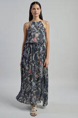 PRINTED SILK DRESS