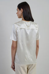 T-SHIRT GIROCOLLO SETA UNITA