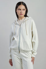 FULL ZIP VISCOSE COTTON SWEATSHIRT