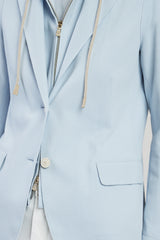 SINGLE-BREASTED STRETCH COTTON JACKET