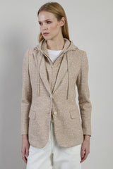 SINGLE-BREASTED STRETCH COTTON JACKET