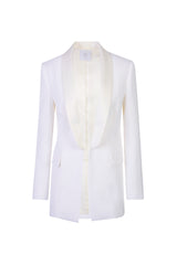 VISCOSE AND SATIN TUXEDO JACKET