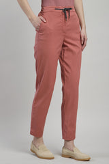 TROUSERS WITH DRAWSTRING COTTON ELASTAMINE