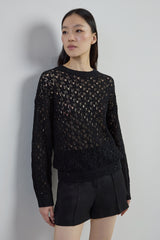 MAGLIA GIROCOLLO COTONE LINO