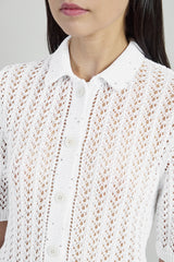 CAMICIA IN MAGLIA COTONE LINO