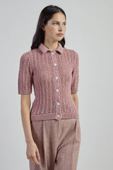 CAMICIA IN MAGLIA COTONE LINO