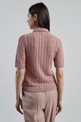 CAMICIA IN MAGLIA COTONE LINO