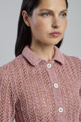CAMICIA IN MAGLIA COTONE LINO