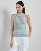 MAGLIA SMANICATA COTONE LINO