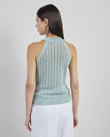MAGLIA SMANICATA COTONE LINO