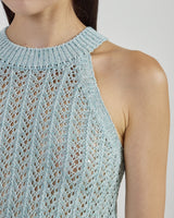 MAGLIA SMANICATA COTONE LINO