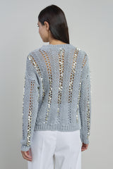 MAGLIA GIROCOLLO LINO