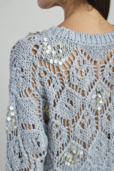 MAGLIA GIROCOLLO LINO