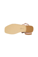 SUEDE SANDALS WITH RHINESTONE