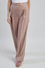 PANTALONE LINO LANA SETA