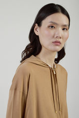 MAGLIA FULL ZIP LANA 14 MICRON CON CONTRASTO