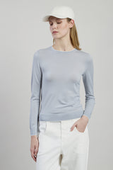 MAGLIA GIROCOLLO LANA 14 MICRON CON CONTRASTO
