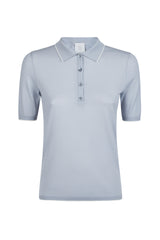 POLO IN MAGLIA LANA 14 MICRON CON CONTRASTO