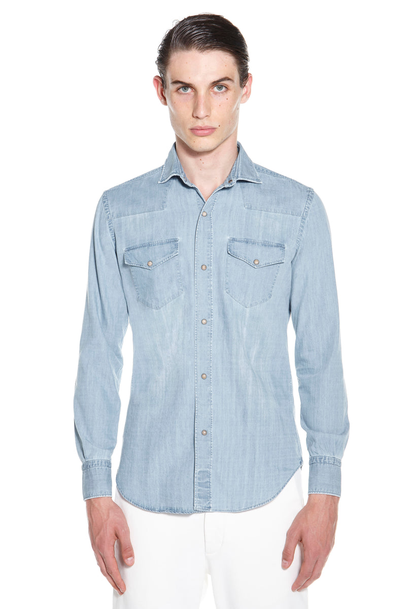 CAMICIA COTONE DENIM