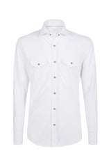 Piquet cotton jersey shirt