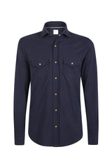 Piquet cotton jersey shirt