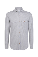 Piquet cotton jersey shirt