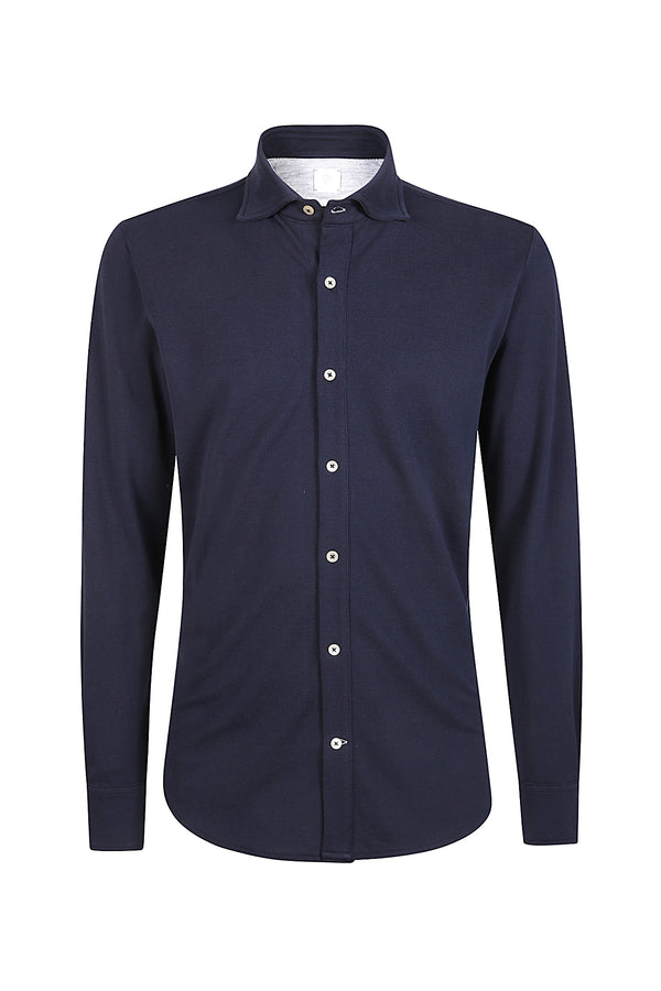 Piquet cotton jersey shirt
