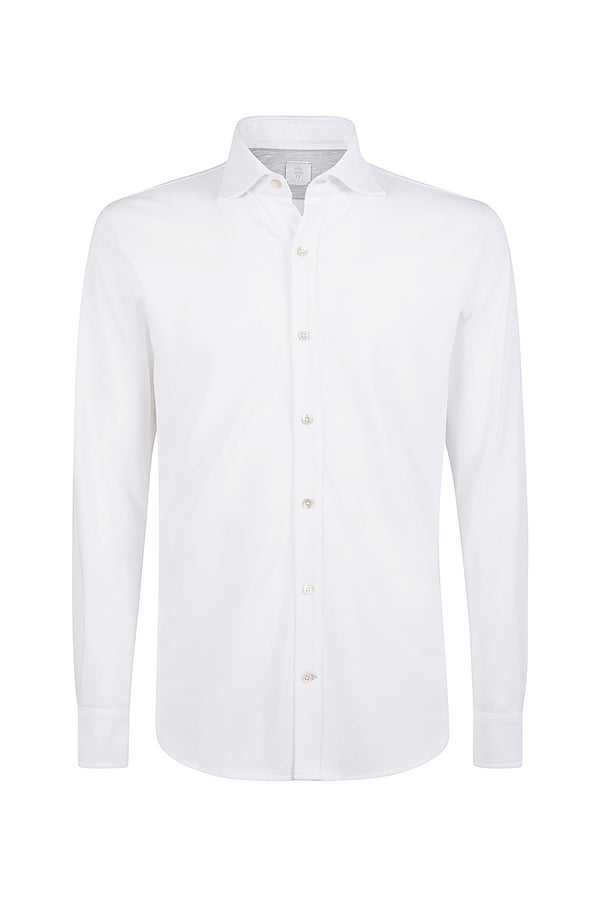 Piquet cotton jersey shirt