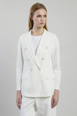 DOUBLE-BREASTED STRETCH COTTON JACKET