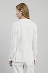 DOUBLE-BREASTED STRETCH COTTON JACKET