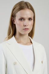 DOUBLE-BREASTED STRETCH COTTON JACKET