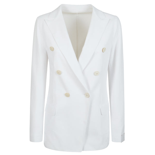 DOUBLE-BREASTED STRETCH COTTON JACKET