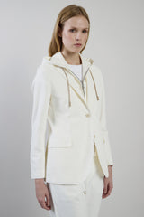 SINGLE-BREASTED JACKET WITH BIB