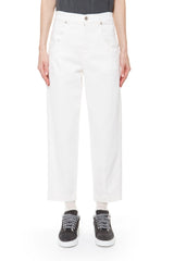 COTTON STRETCH DENIM PANTS