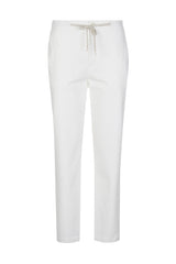 PLAIN COTTON ELASTANE TROUSERS