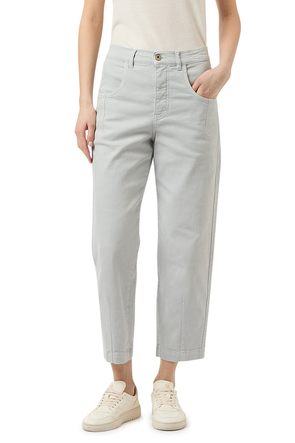 STRETCH COTTON TROUSERS