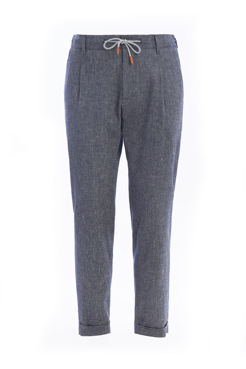 PANTALONE COTONE LINO STRETCH