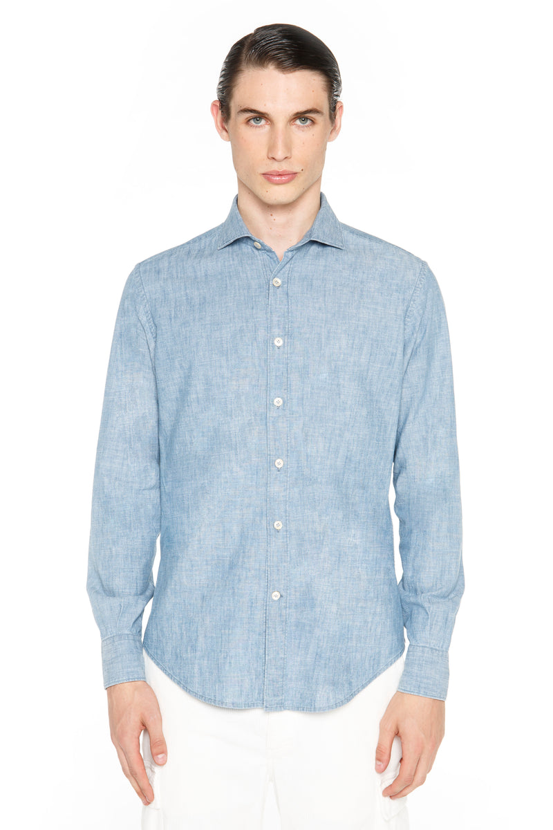 CAMICIA COTONE DENIM