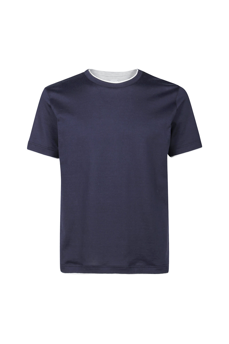 T-SHIRT GIROCOLLO COTONE