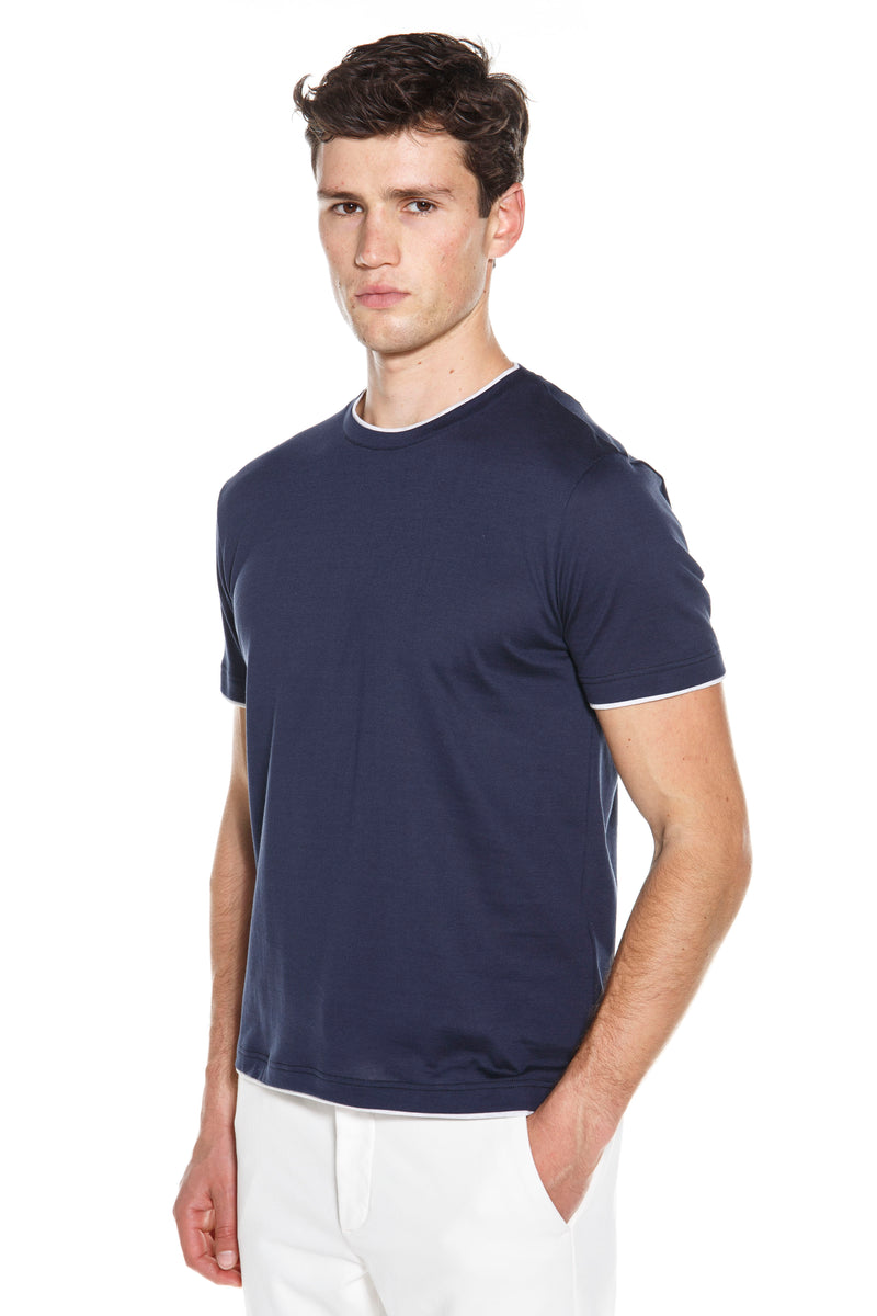 T-SHIRT GIROCOLLO COTONE