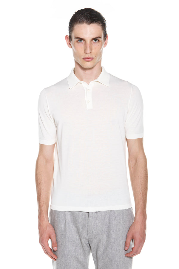 POLO IN MAGLIA COTONE CREPE